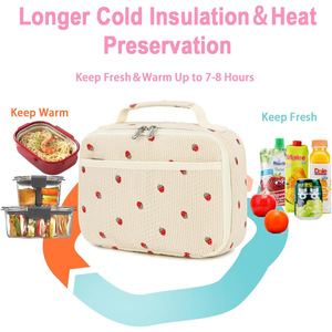 Kids <b>Lunch</b> <b>Box</b> Boys Girls Insulated <b>Lunch</b> Cooler Bag Reusable <b>Lunch</b> Tote Kit for <b>School</b> Travel - Product Image 3