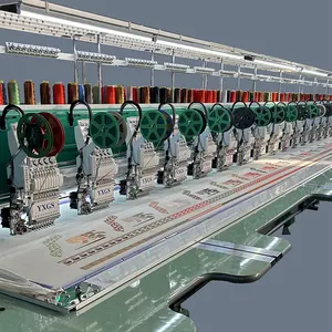 Máquina de bordar de 10 cabezales, máquina de bordar con cuentas de lentejuelas comercial industrial