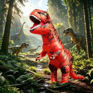 Halloween realistic Tyrannosaurus rex dinosaur inflatable suit props holiday party funny performance dinosaur Easter - Product Image 2