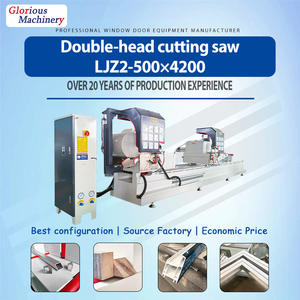 Machine de fabrication de fenêtres et portes en aluminium, PVC et UPVC automatique, contrôlée par PLC, avec scie de dé<span class=keywords><strong>coupe</strong></span> de haute précision et découpeuse de profilés - Product Image 1