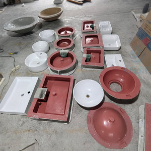 Évier en béton ovale rectangle moules en silicone bricolage <span class=keywords><strong>à</strong></span> la main bassin en ciment éviers ronds moule 2024 - Product Image 3