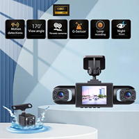 Cámara para Coche de Alta Calidad Full HD 1080P con 4 Lentes, Dashcam WiFi, DVR 4 en 1, Cámara Delantera y Trasera para Vehículos, Compatible con OEM/ODM