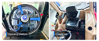Tracteur agricole compact LANSU 2RM diesel 15 CV avec chargeur frontal, charrue, herse et cultivateur – Haute productivité, transmission par engrenages