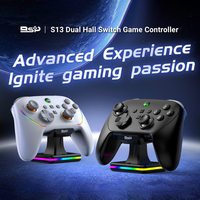 Manette de jeu sans fil F Wholesale New S13/S13 Pro pour Switch 1/2 PC, gyroscope 9 axes, capteur de mouvement, manette à effet Hall