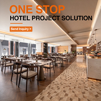 Ensemble de mobilier commercial tout-en-un pour hôtels et restaurants : banquettes, tables et chaises de style vintage pour restaurants chinois et restauration rapide
