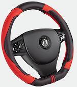 Cubierta de volante de coche de cuero PU de alta calidad Diseño envuelto de moda universal Cubierta elegante para volante de coche - Product Image 5