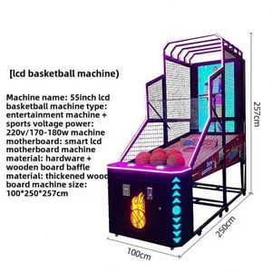 เครื่องยิงบาสเก็ตบอลสำหรับเด็ก รุ่น Lcd 2026 พร้อมแผงควบคุมสำรอง สำหรับเล่นเกมยิงบาสเก็ตบอล - Product Image 5