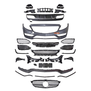 Auto partes W205 <span class=keywords><strong>tuning</strong></span> bodykit para Mercedes Benz C63 W205 parachoques delantero con rejilla - Product Image 1