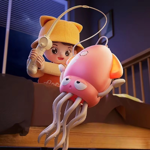 Jouet pieuvre interactif en plastique avec LED, musique, évitement automatique d'obstacles et capteur de mouvement pour enfants - Product Image 4