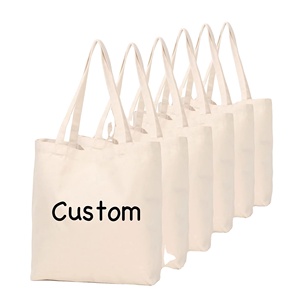 OEM Custom Your Own Shopping Bags <b>Canvas</b> Cotton Tote Bag Blank Calico <b>Shopper</b> Bags With Logo Printed - Product Image 1