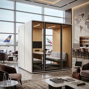 Cabina Prefabricada Insonorizada <span class=keywords><strong>para</strong></span> 4 Personas, Módulo de Oficina Acústico, Cabina de Privacidad Portátil, Cabina Silenciosa <span class=keywords><strong>para</strong></span> Sala de Reuniones - Product Image 3
