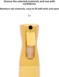 Bouteille pulvérisateur en plastique à brume fine continue réutilisable de 200 ml, 300 ml, 10 oz, 500 ml pour salon de coiffure - Product Image 2