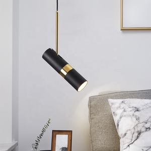 Lámparas Colgantes Pequeñas, Focos LED GU10, Tubo Largo Cilíndrico, Atenuables, Downlights LED Negros - Product Image 3