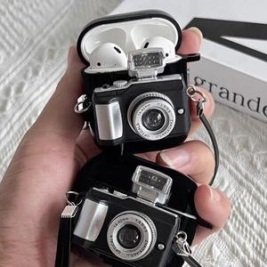 Cho AirPods 4 Pro 3D Thiết Kế Máy Ảnh Trường Hợp Sáng Tạo TPU Bảo Vệ Bìa Phong Cách Độc Đáo Chống Sốc - Product Image 1