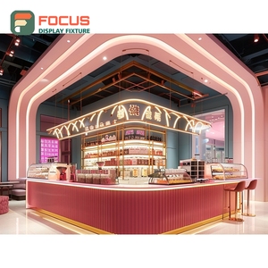 Vitrina Contemporánea para Café, Estructura de Madera Sólida, Área de Exhibición de Bolsas de Café, Vitrina Comercial para Cafetería - Product Image 6