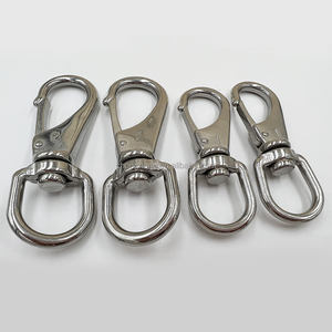 Chaînes pour animaux de compagnie, laisses pour chiens, crochets à ressort, clips de plongée robustes, clips pour mât de drapeau, mousquetons pivotants en acier inoxydable S-251 - Product Image 5
