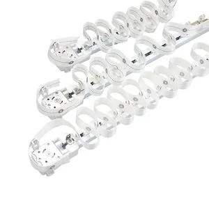 S-wave curtain rails using for hotel Elegant electric snake runner accessories compete set Rippler fold rails system wholesaler