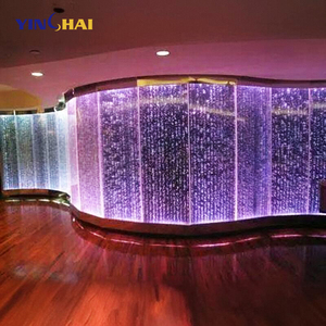 Pantalla grande de alta calidad, cambio de <span class=keywords><strong>Color</strong></span>, decoración de cascada, divisor de partición de pared, pared de cortina de agua de burbujas Led acrílica para interiores - Product Image 6