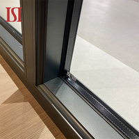 Ventanas abatibles de aluminio con rotura térmica de tamaño personalizado, modernas, ahorradoras de energía para villas de lujo, residencias costeras, hoteles, persianas