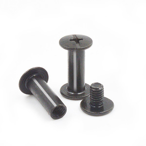Rivets en acier au carbone à fente plaqués nickel, <span class=keywords><strong>vis</strong></span> de fixation Chicago pour livre - Product Image 6