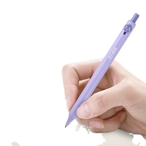 Stylo plume Zanshi à bouton neutre, série 0,42 mm, en plastique noir, pour l'écriture quotidienne et les examens des étudiants - Product Image 5