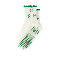 Calcetines Antideslizantes para Pilates y Yoga con Logotipo Personalizado, Transpirables, Elásticos, Antideslizantes, para Barre Dance, Gimnasio, Fitness, para Mujer