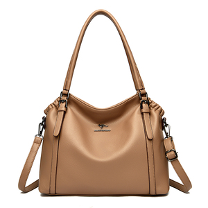 Nouveau sac bandoulière tendance grande capacité en cuir PU souple pour femme, sac à main de luxe de créateur - Product Image 1