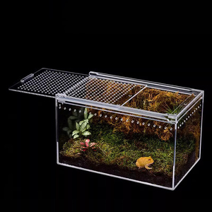 Nhà cung cấp Trung Quốc Acrylic Terrarium bò sát lồng Acrylic bò sát lồng ăn hộp rù<span class=keywords><strong>a</strong></span> Tank leo hộp cho Thằn Lằn - Product Image 3