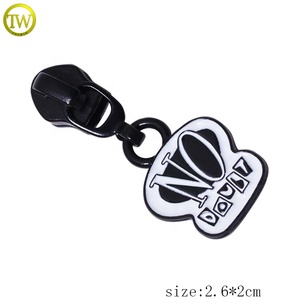Quincaillerie pour portefeuille personnalisée, étiquettes à <span class=keywords><strong>fermeture</strong></span> <span class=keywords><strong>éclair</strong></span> émaillées, extracteur de <span class=keywords><strong>fermeture</strong></span> à glissière de <span class=keywords><strong>remplacement</strong></span> pour sacs à main, vente en gros - Product Image 2