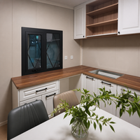 Maisonnette Modulaire Préfabriquée de 20 pieds avec Murs en Céramique Souple, Norme Européenne, pour Studio de Jardin, Boutique ou Resort