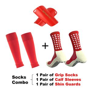 KTS304 OEM Custom Logo Silicone spesso asciugamano squadra calzini da calcio per gli uomini delle donne sport aderenza calzini maniche al polpaccio <span class=keywords><strong>parastinchi</strong></span> - Product Image 2