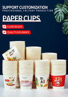 Gobelet en papier jetable à double paroi de 550 ml, boîte à sandwich pour thé au lait, boissons à emporter, plus de boîtes TakoYoki