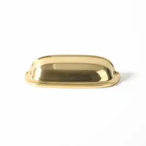Maxery Vintage Style Cabinet Handle Satin Brass Drawer Pull Furniture Handle For Home Hotel Decor