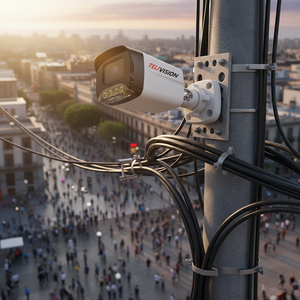 Caméra CCTV 48V avec alimentation PoE, objectif HD 4MP, prend en charge l'audio, compatible avec les enregistreurs NVR <span class=keywords><strong>Hikvision</strong></span> et Dahua, caméra IP extérieure en métal IP67 - Product Image 3