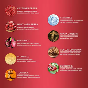 Индивидуальная этикетка для взрослых, кайенский перец, витамин, корень свеклы, боярышник, капли K2 + D3 - Product Image 3
