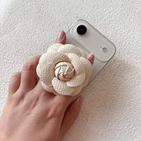 Support de téléphone magnétique en cuir 3D en forme de fleur, support de table magnétique, support de téléphone magnétique, très vendu