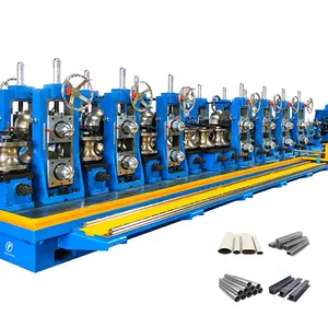 Black Steel Tube Production Line Round Square Pipe Making Machine Rectangular ERW Tube Pipe Mill