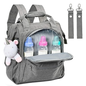 Muestra Gratuita de Bolsa de Viaje de Maternidad Impermeable Personalizada para Cochecito con Gran Capacidad, Mochila USB para Mamá y Bebé, Bolsa de Pañales - Product Image 1