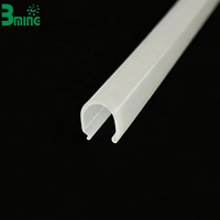 Diffuseur de lumière LED moderne Bming, profilé en polycarbonate en forme de U, cache-lumière linéaire encastré facile à installer