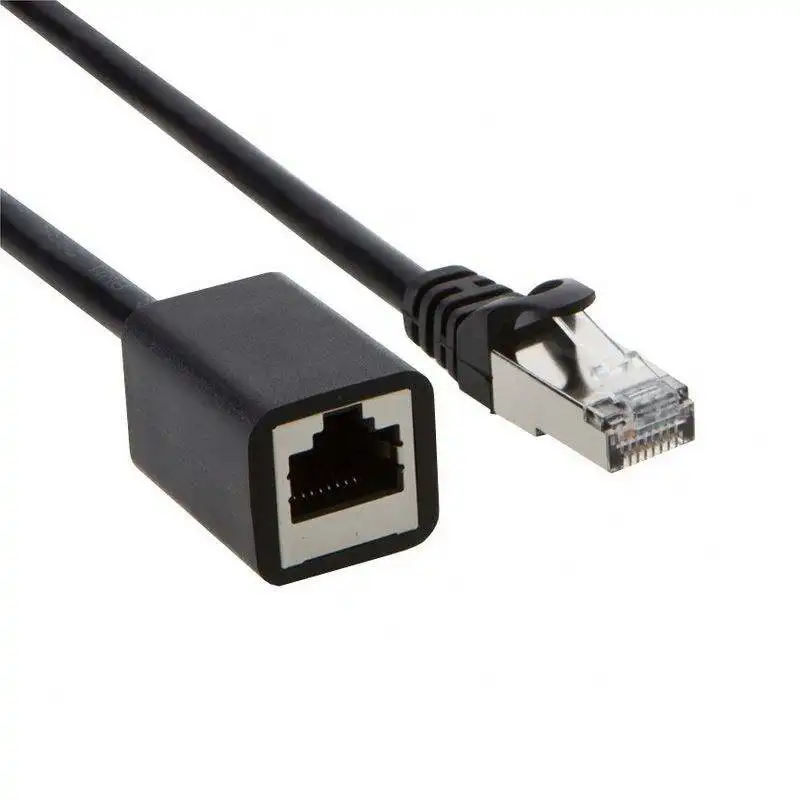 Cable de extensión Ethernet al por mayor Cat6 Rj45 chapado en oro macho a hembra UTP FTP Cable de conexión de red Lan blindado