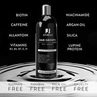 Shampooing et après-shampoing végétaliens à la biotine pour la croissance des cheveux, anti-chute, renforçant la densité, marque privée