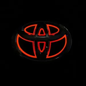 5 डी नेतृत्व वाली रोशनी वाली कार प्रतीक और टोयोटा कैमरी हाइलैंडर यारिस/लैंड क्रूजर हिमस्खलन प्रकाश किट के लिए - Product Image 2