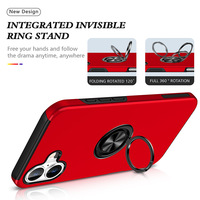 Casing Ponsel Mewah dengan Cincin Magnetik untuk Iphone 17 Pro Max, Penutup dengan Cincin Magnetik Tak Terlihat untuk Samsung S26FE
