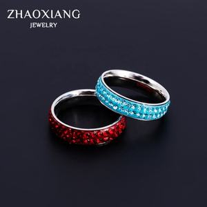 Anillos de Compromiso de Fábrica Directa para Mujer, Joyería de Cristal CZ, Regalos de Aniversario, Precio Económico - Product Image 3