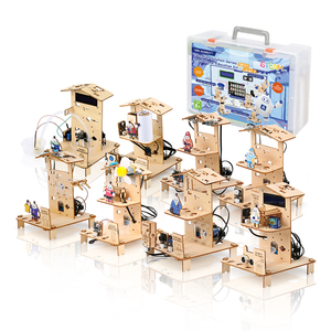 ACEBOTT Smart Home Education Kits DIY programmier bar mit Tutorial Holz ESP32 3 In1 5 In1 8 In1 umwelt freundliche Stem Kits für <span class=keywords><strong>Arduino</strong></span> - Product Image 1