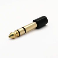 Adaptateur Jack Audio Stéréo TRS 1/4 Pouce vers 3,5 mm en Cuivre Doré pour Carte Son et Table de Mixage – Commande en Gros (MOQ)