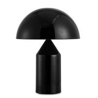 Lampe de table LED dorée de luxe moderne dôme en fer noir design contemporain écologique pour décoration de chevet d'hôtel alimentation secteur E26