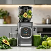 Commerciële slimme slowjuicer, koudgeperste, BPA-vrije sapcentrifuge voor heel fruit, grotere maat, zelfreinigende koudgeperste sapcentrifuge.