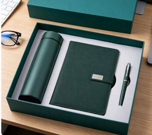 New Diary Luxury Leather Bottle Notebook Journal for Gift Wholesale Promotional Business Pen Thermos Flask Note Book Gift Set - Product Image 5