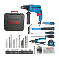 FIXTEC Outil Électrique Portable 600W Perceuse à Percussion 13mm Kit d'Outils